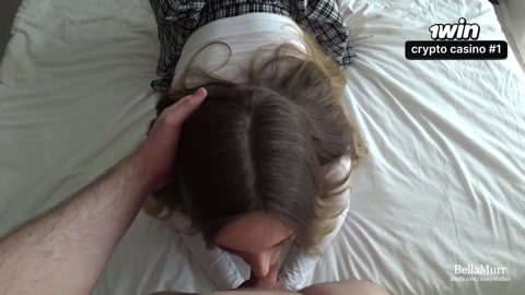 Girl from School with a Big Ass gets a Load of Cum